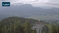 Archiv Foto Webcam St. Johann/Tirol: Blick von der Bergstation Harschbichl 15:00
