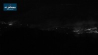 Archiv Foto Webcam St. Johann/Tirol: Blick von der Bergstation Harschbichl 21:00