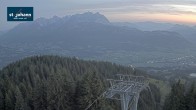 Archiv Foto Webcam St. Johann/Tirol: Blick von der Bergstation Harschbichl 03:00