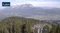 Archiv Foto Webcam St. Johann/Tirol: Blick von der Bergstation Harschbichl 07:00