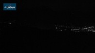 Archiv Foto Webcam St. Johann/Tirol: Blick von der Bergstation Harschbichl 01:00