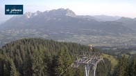 Archiv Foto Webcam St. Johann/Tirol: Blick von der Bergstation Harschbichl 05:00