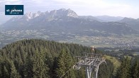 Archiv Foto Webcam St. Johann/Tirol: Blick von der Bergstation Harschbichl 06:00