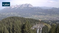 Archiv Foto Webcam St. Johann/Tirol: Blick von der Bergstation Harschbichl 07:00
