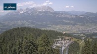 Archiv Foto Webcam St. Johann/Tirol: Blick von der Bergstation Harschbichl 11:00