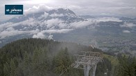 Archiv Foto Webcam St. Johann/Tirol: Blick von der Bergstation Harschbichl 02:00
