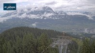 Archiv Foto Webcam St. Johann/Tirol: Blick von der Bergstation Harschbichl 04:00