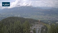 Archiv Foto Webcam St. Johann/Tirol: Blick von der Bergstation Harschbichl 11:00
