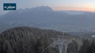 Archiv Foto Webcam St. Johann/Tirol: Blick von der Bergstation Harschbichl 03:00