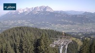 Archiv Foto Webcam St. Johann/Tirol: Blick von der Bergstation Harschbichl 07:00
