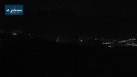 Archiv Foto Webcam St. Johann/Tirol: Blick von der Bergstation Harschbichl 23:00