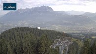 Archiv Foto Webcam St. Johann/Tirol: Blick von der Bergstation Harschbichl 05:00