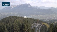 Archiv Foto Webcam St. Johann/Tirol: Blick von der Bergstation Harschbichl 06:00