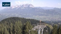 Archiv Foto Webcam St. Johann/Tirol: Blick von der Bergstation Harschbichl 07:00