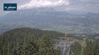 Archiv Foto Webcam St. Johann/Tirol: Blick von der Bergstation Harschbichl 11:00