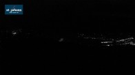 Archiv Foto Webcam St. Johann/Tirol: Blick von der Bergstation Harschbichl 23:00