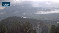 Archiv Foto Webcam St. Johann/Tirol: Blick von der Bergstation Harschbichl 05:00