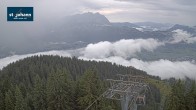 Archiv Foto Webcam St. Johann/Tirol: Blick von der Bergstation Harschbichl 07:00