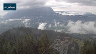 Archiv Foto Webcam St. Johann/Tirol: Blick von der Bergstation Harschbichl 09:00