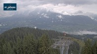 Archiv Foto Webcam St. Johann/Tirol: Blick von der Bergstation Harschbichl 11:00