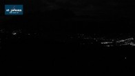 Archiv Foto Webcam St. Johann/Tirol: Blick von der Bergstation Harschbichl 23:00
