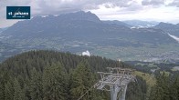 Archiv Foto Webcam St. Johann/Tirol: Blick von der Bergstation Harschbichl 06:00