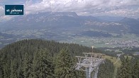 Archiv Foto Webcam St. Johann/Tirol: Blick von der Bergstation Harschbichl 11:00