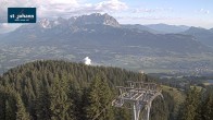Archiv Foto Webcam St. Johann/Tirol: Blick von der Bergstation Harschbichl 05:00