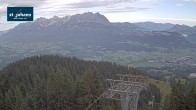 Archiv Foto Webcam St. Johann/Tirol: Blick von der Bergstation Harschbichl 07:00