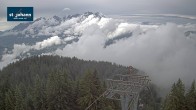 Archiv Foto Webcam St. Johann/Tirol: Blick von der Bergstation Harschbichl 15:00