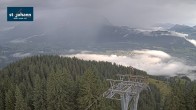 Archiv Foto Webcam St. Johann/Tirol: Blick von der Bergstation Harschbichl 06:00