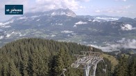 Archiv Foto Webcam St. Johann/Tirol: Blick von der Bergstation Harschbichl 07:00