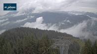 Archiv Foto Webcam St. Johann/Tirol: Blick von der Bergstation Harschbichl 09:00