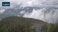 Archiv Foto Webcam St. Johann/Tirol: Blick von der Bergstation Harschbichl 11:00