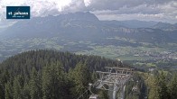 Archiv Foto Webcam St. Johann/Tirol: Blick von der Bergstation Harschbichl 15:00