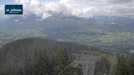 Archiv Foto Webcam St. Johann/Tirol: Blick von der Bergstation Harschbichl 11:00