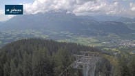 Archiv Foto Webcam St. Johann/Tirol: Blick von der Bergstation Harschbichl 15:00