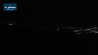 Archiv Foto Webcam St. Johann/Tirol: Blick von der Bergstation Harschbichl 23:00