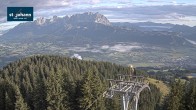 Archiv Foto Webcam St. Johann/Tirol: Blick von der Bergstation Harschbichl 05:00