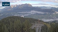 Archiv Foto Webcam St. Johann/Tirol: Blick von der Bergstation Harschbichl 06:00