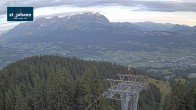 Archiv Foto Webcam St. Johann/Tirol: Blick von der Bergstation Harschbichl 05:00
