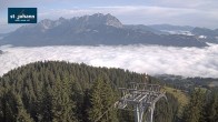 Archiv Foto Webcam St. Johann/Tirol: Blick von der Bergstation Harschbichl 06:00