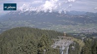 Archiv Foto Webcam St. Johann/Tirol: Blick von der Bergstation Harschbichl 09:00