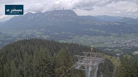 Archiv Foto Webcam St. Johann/Tirol: Blick von der Bergstation Harschbichl 13:00