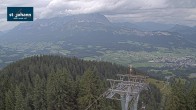 Archiv Foto Webcam St. Johann/Tirol: Blick von der Bergstation Harschbichl 15:00