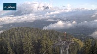 Archiv Foto Webcam St. Johann/Tirol: Blick von der Bergstation Harschbichl 05:00