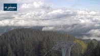 Archiv Foto Webcam St. Johann/Tirol: Blick von der Bergstation Harschbichl 06:00
