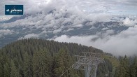 Archiv Foto Webcam St. Johann/Tirol: Blick von der Bergstation Harschbichl 07:00