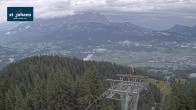 Archiv Foto Webcam St. Johann/Tirol: Blick von der Bergstation Harschbichl 07:00