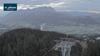 Archiv Foto Webcam St. Johann/Tirol: Blick von der Bergstation Harschbichl 19:00